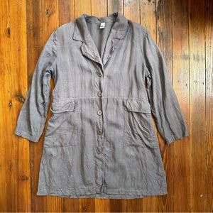 Vintage 00s Liv linen blouse trench